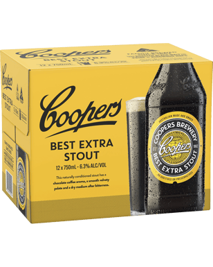 Coopers Best Extra Stout Longneck 750ml  12 Case