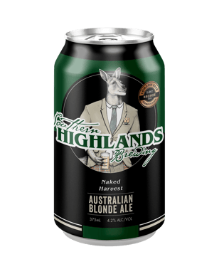 Southern Highlands Brewing Naked Harvest Australian Blonde Ale Cans 375ml  Can
