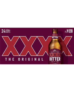 Xxxx Bitter Bottles 375ml  24 Case