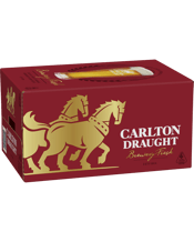 Carlton Draught Bottles 375ml  24 Case