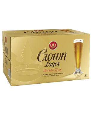 Crown Lager Bottles 375ml  24 Case