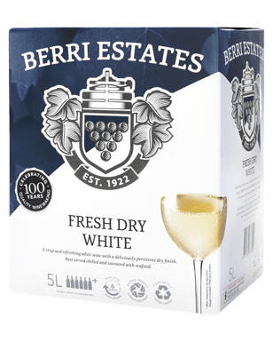 Buy Berri Estates Fresh Dry White Cask 5l online with (same-day