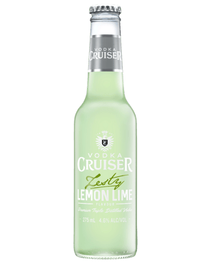 Vodka Cruiser Zesty Lemon Lime Bottles 275ml  Can