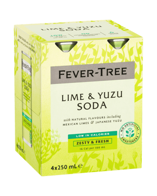 Fever Tree Lime & Yuzu Soda 4x250ml  undefined