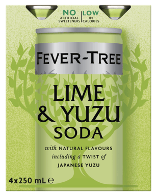 Fever Tree Lime & Yuzu Soda 4x250ml  undefined