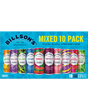 Billson's Vodka Mixed Cans 10x355ml  Pack