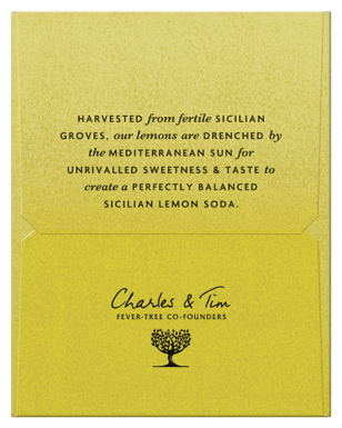 Fever Tree Sicilian Lemon Soda 4x250ml  Can