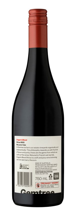 Gemtree Dragon's Blood Shiraz  Bottle