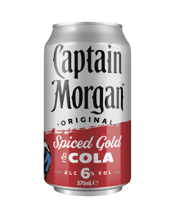 Captain Morgan Original Spiced Gold & Cola 6% Cans 375ml  Can