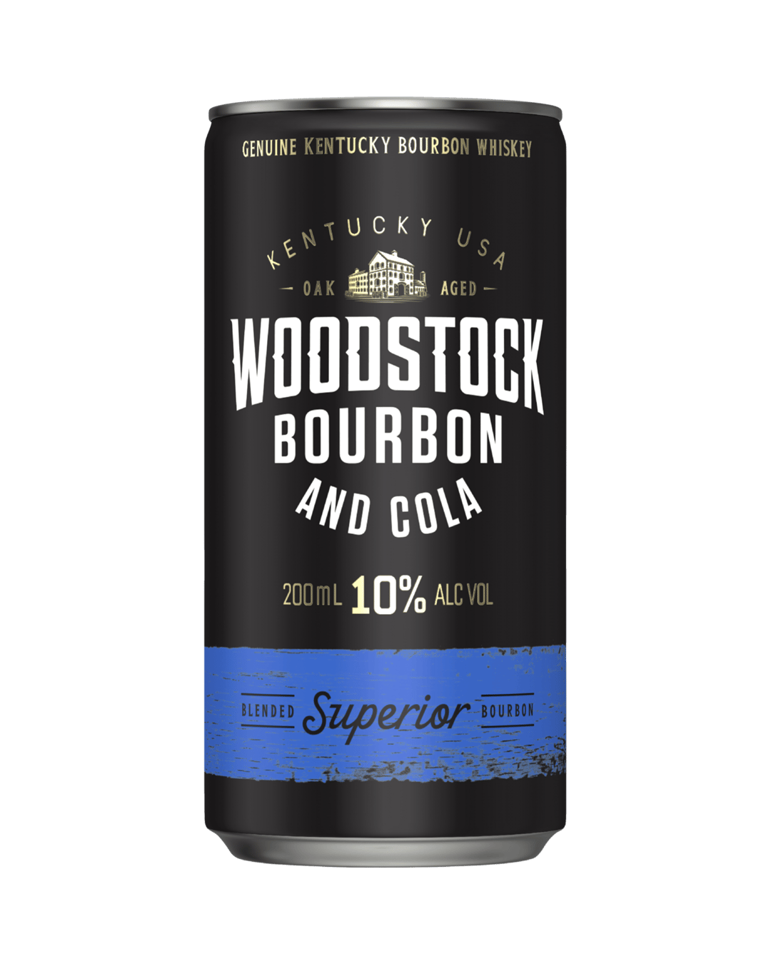 Woodstock Bourbon and Cola 10% Cans 200mL