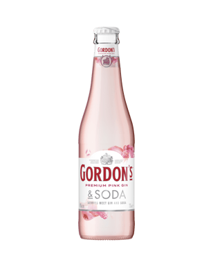 Gordon's Pink Gin & Soda Bottles 330ml  Bottle