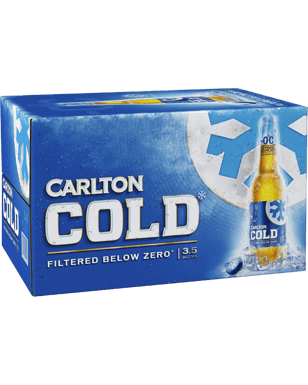 Carlton Cold Cold Bottles 355ml  Bottle