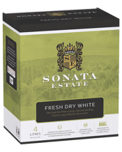 Sonata Estate Fresh Dry White Cask 4l  Each