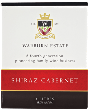 Warburn Premium Shiraz Cabernet Cask 4l  Each