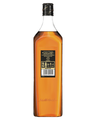 Johnnie Walker Black Label 12 Year Old Blended Scotch Whisky 1l  Bottle