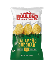 Boulder Canyon Jalapeno Cheddar Chips 142g  Pack