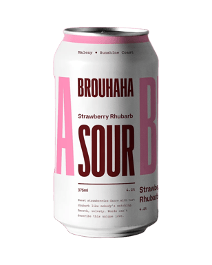 Brouhaha Brewery Strawberry Rhubarb Sour Cans 375ml  Can