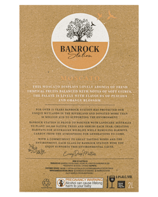 Banrock Station Still Moscato 2l Cask  Each