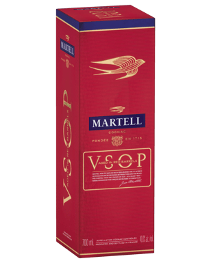 Martell Martell Vsop Cognac Aged In Red Barrels 700ml Gift  Bottle