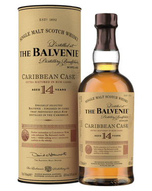 The Balvenie 14 Year Old Caribbean Cask Single Malt Scotch Whis  Bottle