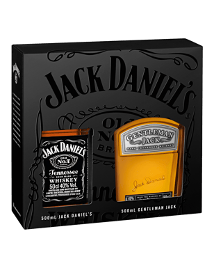 Jack Daniel's Old No.7 And Gentleman Jack Twin Pack 500ml  Bottle
