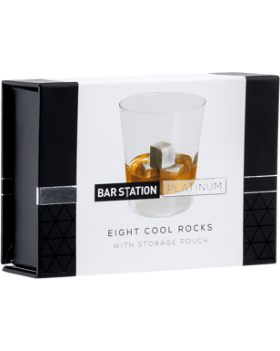 Bar Station Platinum Cool Rocks 8 Pack  Each