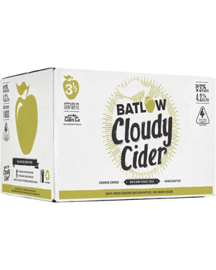 Batlow Cloudy Apple Cider Bottles 330ml  Bottle