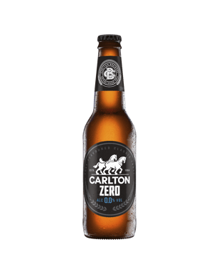 Carlton Zero Zero Non Alcoholic Beer Bottles 330ml  Bottle