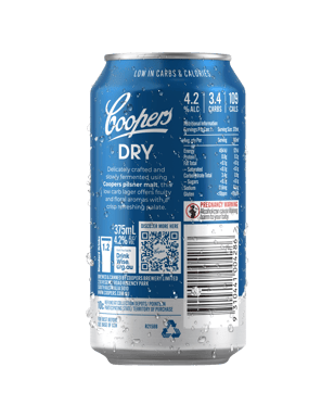Coopers Dry 4.2% Lager Cans 375ml  Can