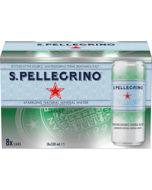 Sanpellegrino Sparkling Mineral Water 330ml Cans  Can