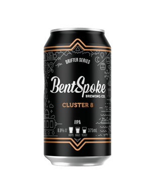 Bentspoke Brewing Co. Cluster 8 Iipa Cans 375ml  Can