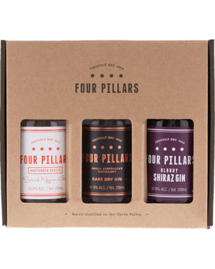 Four Pillars Gift Pack With Bloody Shiraz 3 X 200ml  3 Pack