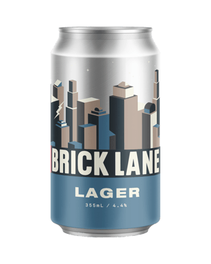 Brick Lane Lager 355ml  Can