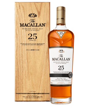 The Macallan Sherry Oak 25 Years Old Single Malt Scotch Whisky   Bottle