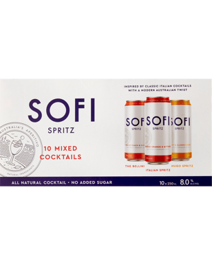 Sofi Spritz Mixed 10 Pack Cans 250ml  10 Pack