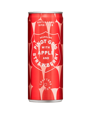 Crafters Union Artisanal Spritzers Sparkling Pinot Gris With Appl  Can
