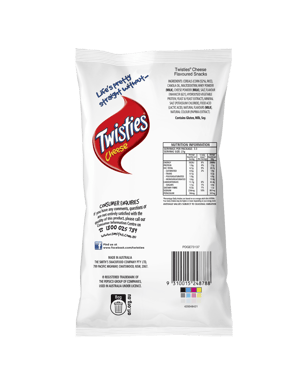 Twisties Cheese 90g  Pack