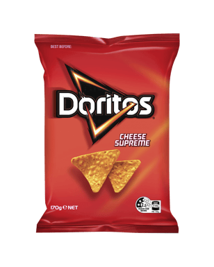 Doritos Corn Chips Cheese Supreme 170g  Pack