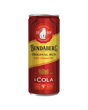 Bundaberg 33 Op Rum & Cola Cans 250ml  Can