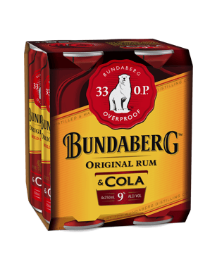 Bundaberg 33 Op Rum & Cola Cans 250ml  Can