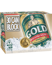 Gold Mid Strength Lager Can 375ml  30 Case