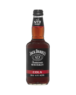 Jack Daniel's Tennessee Whiskey & Cola Bottle 330ml  Bottle