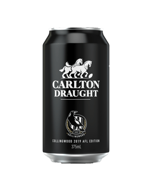 Carlton Draught Collingwood Cans 375ml  Can