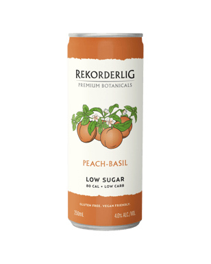 Buy Rekorderlig Botanicals Peach basil Cans 250ml online with