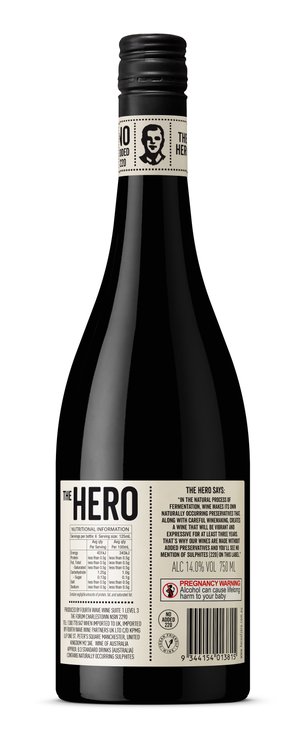 The Hero Preservative Free Shiraz  Bottle