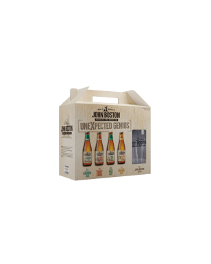 John Boston Unexpected Genius 6 Pack Plus Bonus Glass  Pack