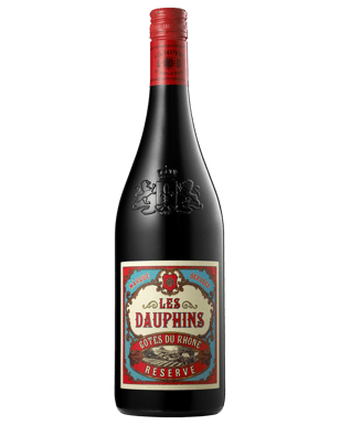 Les Dauphins Côte Du Rhône Réserve Rouge  Bottle