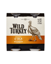 Wild Turkey Bourbon And Cola Cans 375ml  4 Pack
