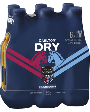 Carlton Dry Bottles 355ml  6 Pack