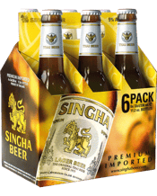 Singha Lager Beer  6 Pack